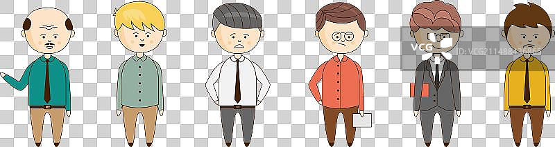 西装革履的商务办公男士图片素材