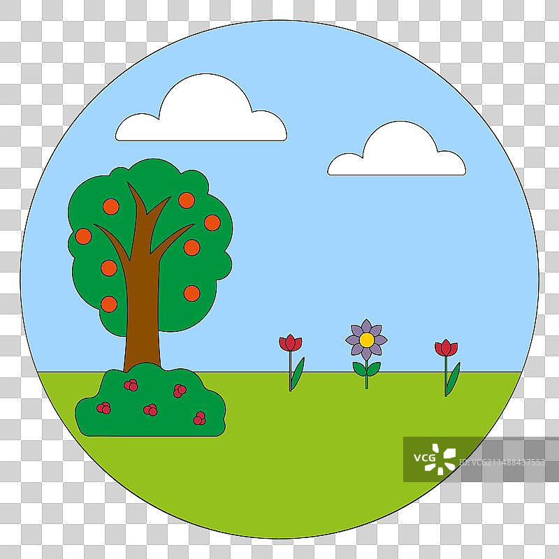 自然场景苹果树图片素材