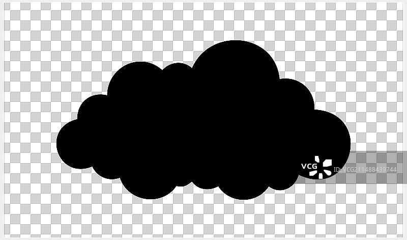 隔离的天气符号云图标剪贴画图片素材