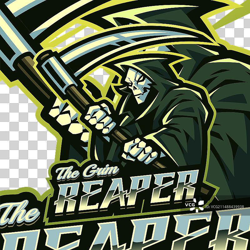 死神电竞吉祥物标志设计图片素材