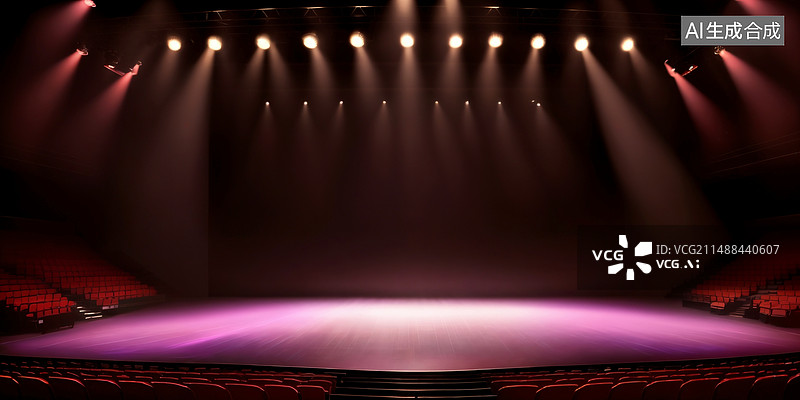 【AI数字艺术】空的舞台图片素材