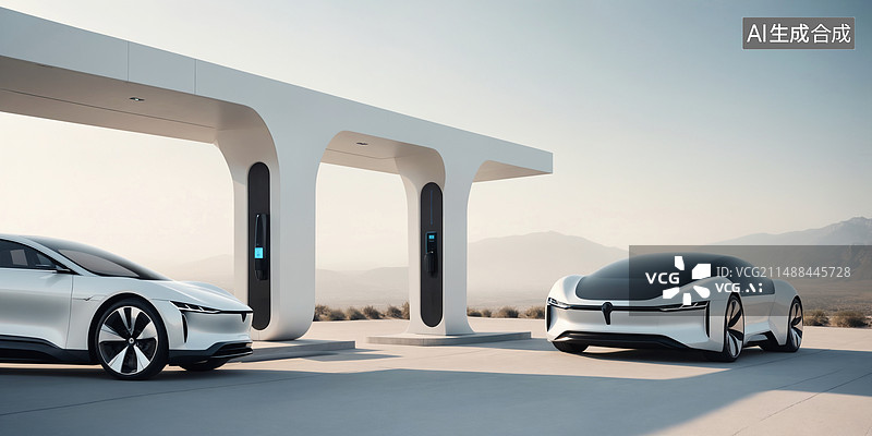 【AI数字艺术】新能源概念车壁纸图片素材