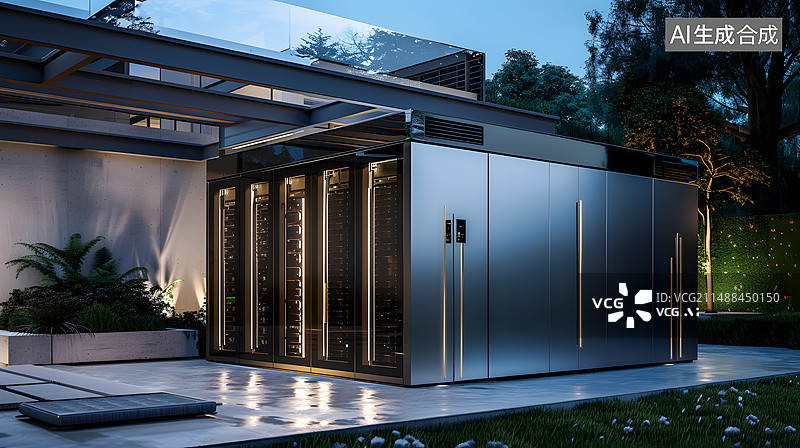 【AI数字艺术】科技设备电箱图片素材