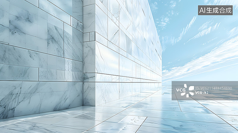 【AI数字艺术】金属外观外立面背景图片素材