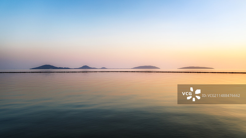 宁静的太湖暮色图片素材