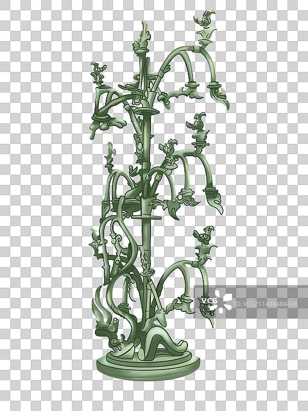 青铜树神图片素材