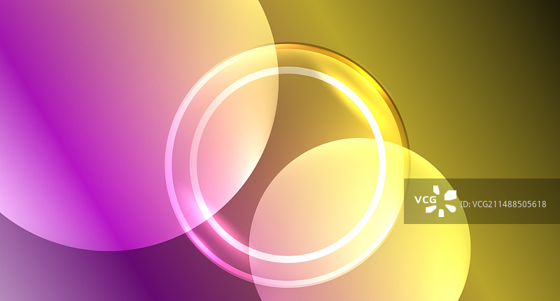 霓虹玻璃圈copyspace为您的文字或图片素材