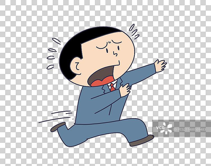 元素：逃跑的人物图片素材