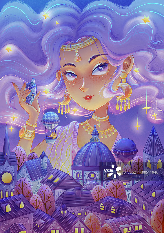 天空神女图片素材