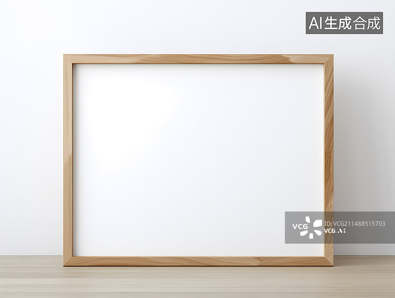 【AI数字艺术】木质画框设计图片素材