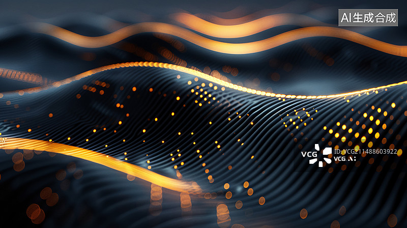 【AI数字艺术】抽象几何条纹背景，蓝色和深蓝色组合图片素材