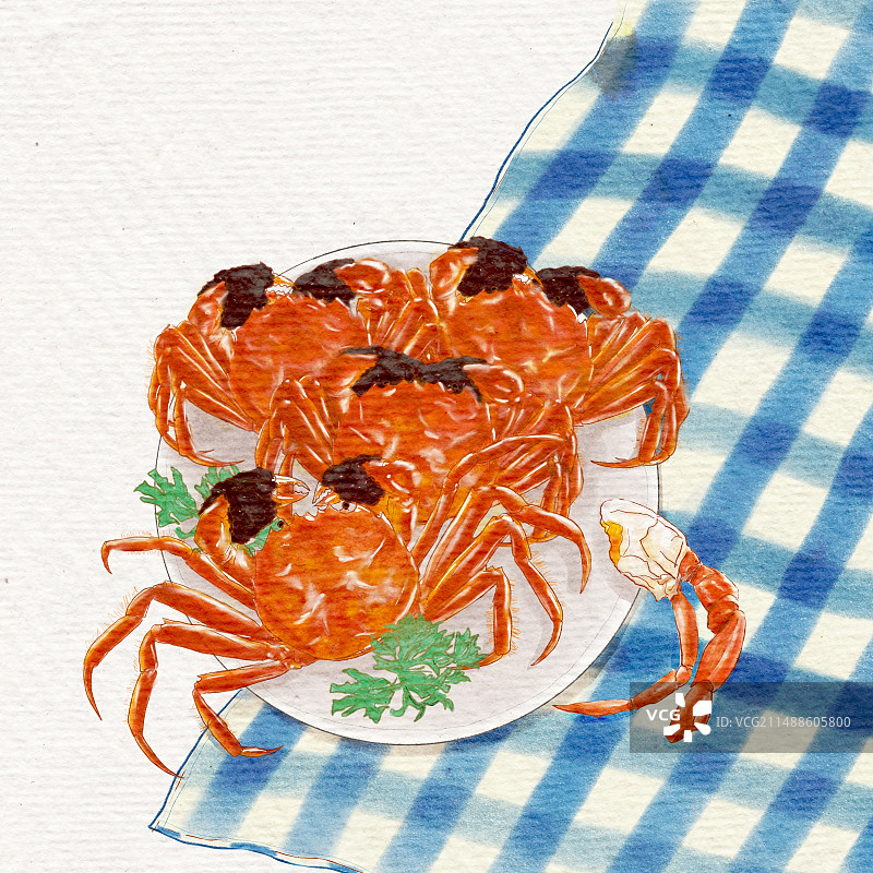 美味螃蟹图片素材