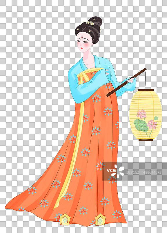 唐代女子图片素材