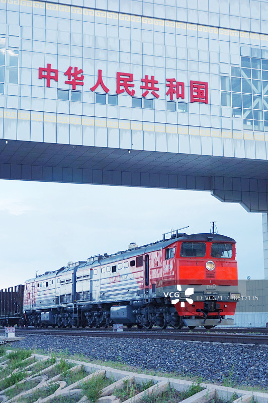 内蒙古满洲里市“满洲里国门口岸”风光图片素材