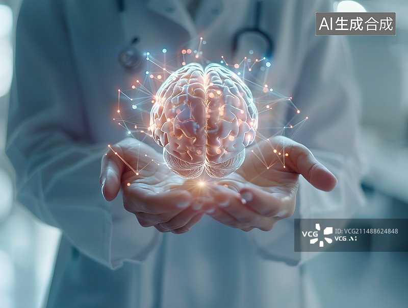 【AI数字艺术】医学主题——人的大脑图片素材