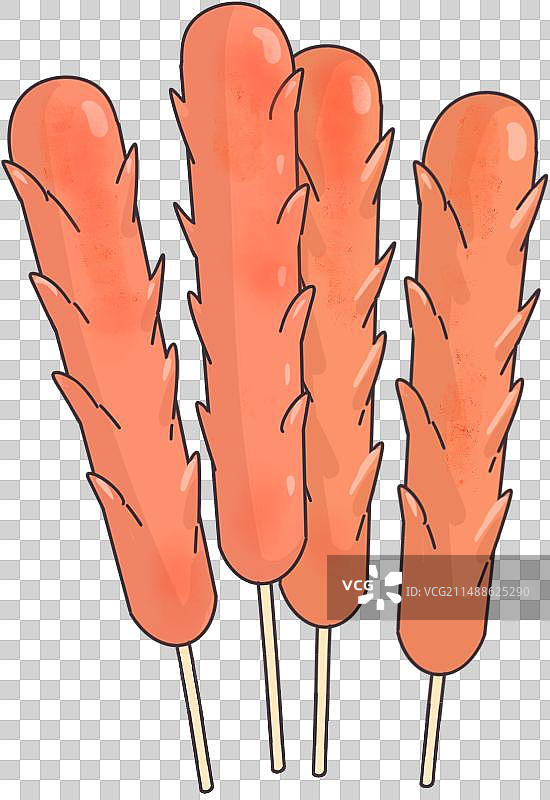 淀粉肠元素图片素材