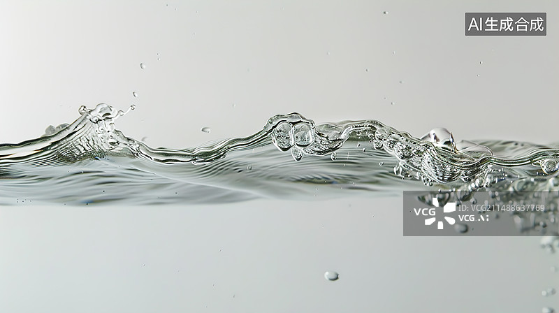 【AI数字艺术】清澈的水图片素材