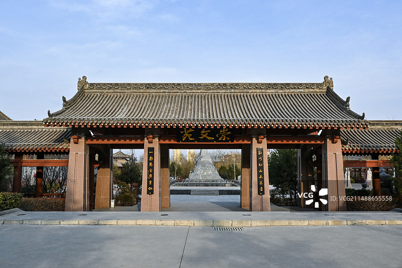 天水市大像山崇文苑图片素材