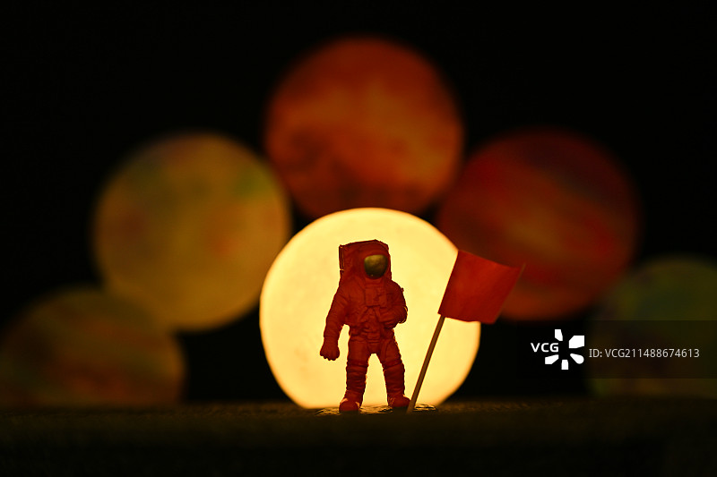 中国航天日，世界航天日，航天飞机、航天员、太空船、火箭、宇宙、航空，人类月球日，登月图片素材