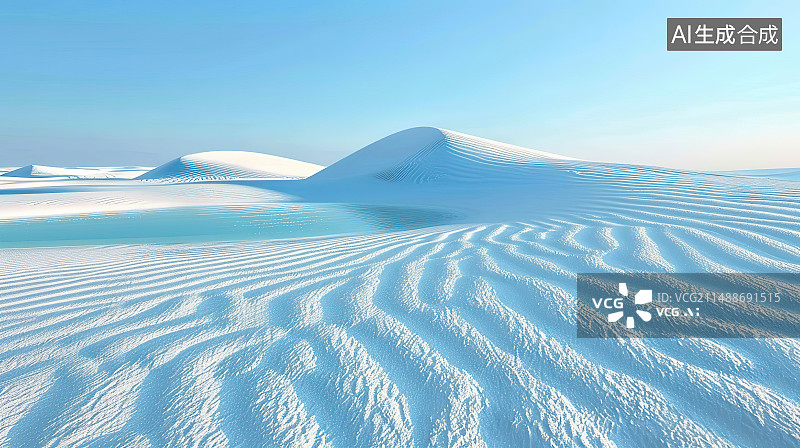 【AI数字艺术】白色沙漠背景图片素材