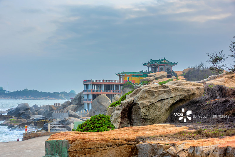 中国广东汕尾红海湾遮浪南海观世音景区图片素材