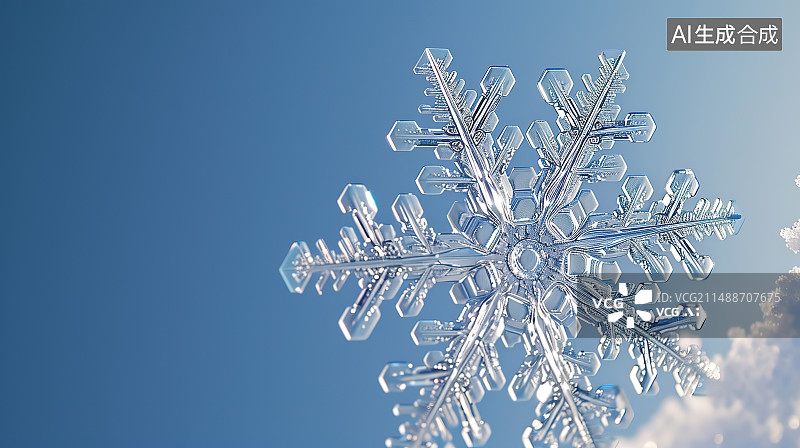 【AI数字艺术】雪花图片素材