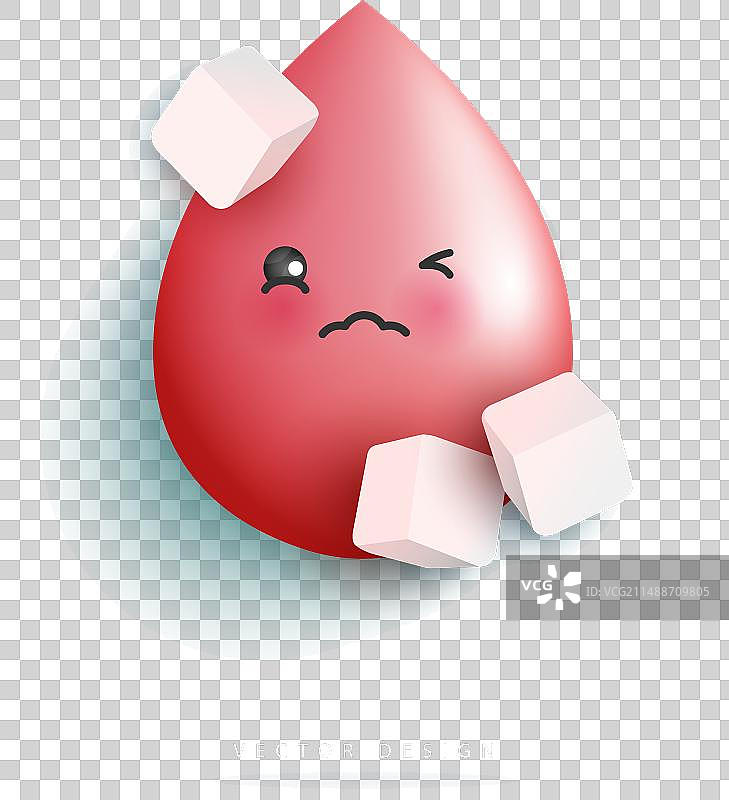 方糖在血液中溶解图片素材