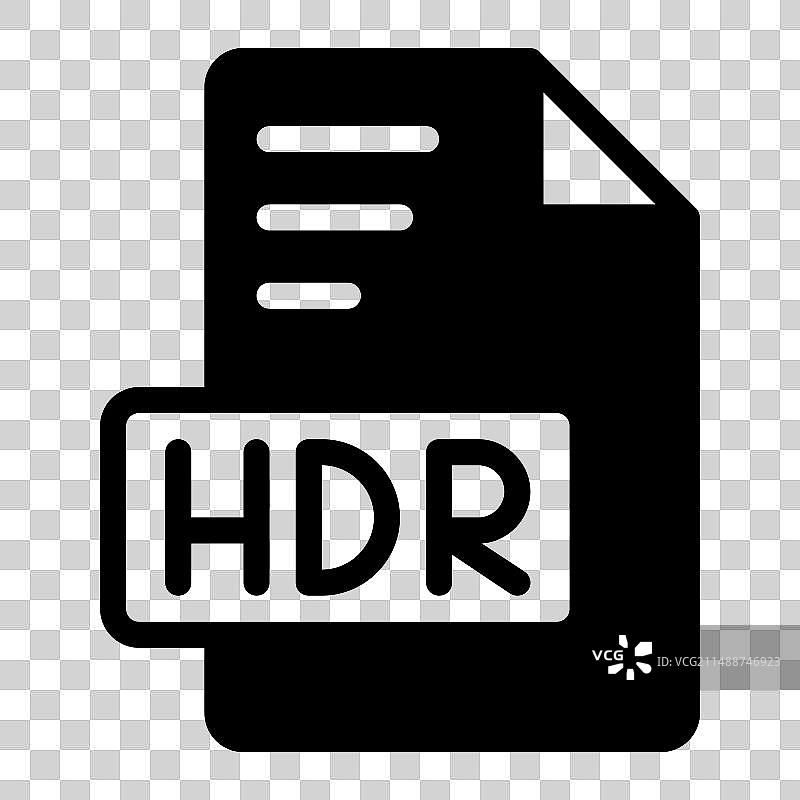 HDR图标字形设计图像扩展格式文件图片素材