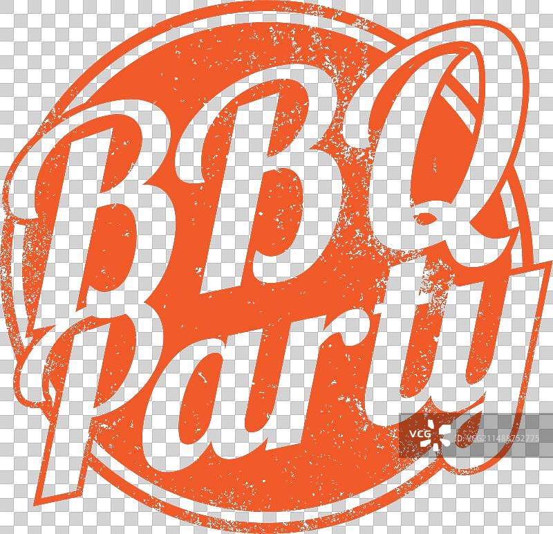 烧烤派对印章图片素材