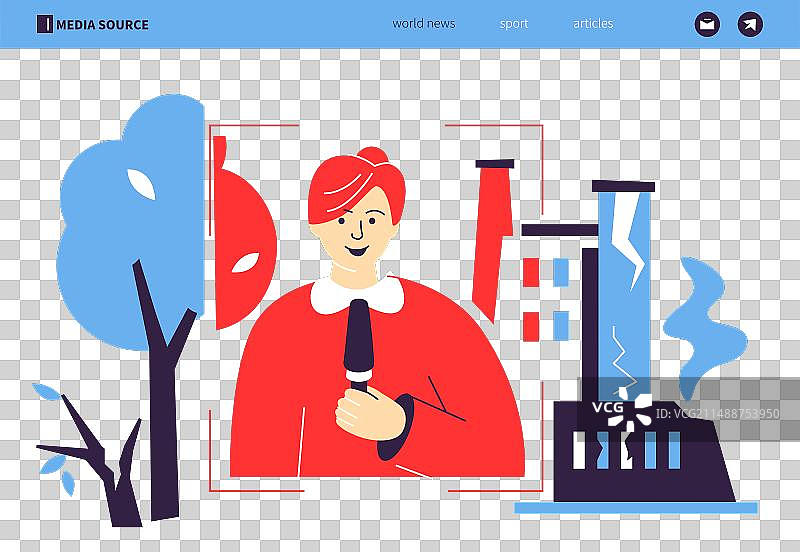 美化现实 - 彩色扁平风格设计图片素材