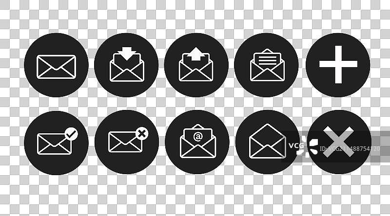 邮件图标合集图片素材