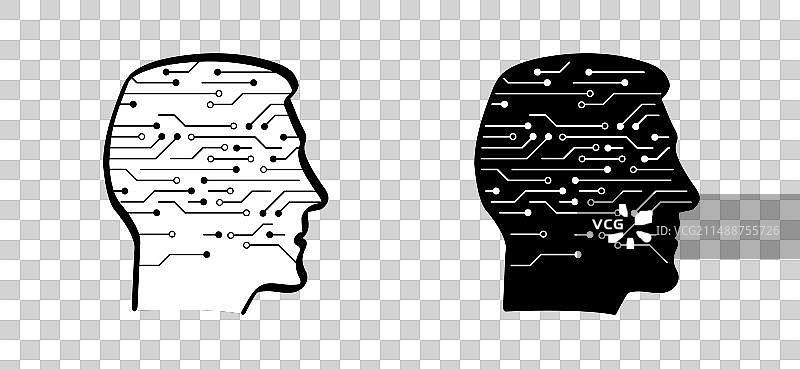 人工智能AI象形图图片素材