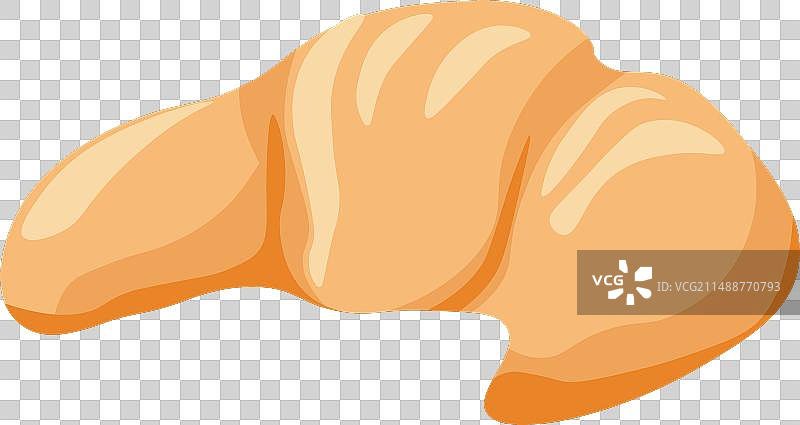 美味的新鲜烘焙羊角面包图片素材