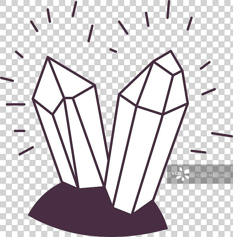 神秘锆石晶体或月亮石图片素材