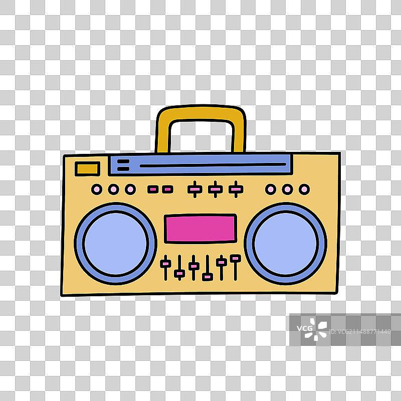复古音频音乐和录音数字设备图片素材