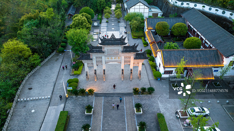 四川省资阳市安岳县紫竹公园游客中心图片素材