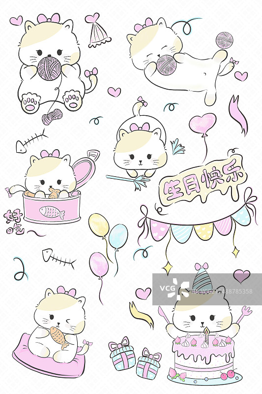 猫猫的快乐生活图片素材