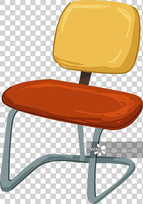 20世纪90年代的家具和复古椅子室内设计图片素材