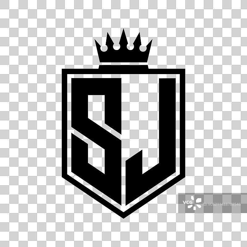 SJ标志盾牌几何图形图片素材