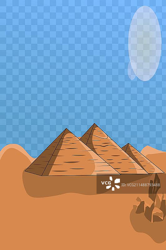 卡通金字塔图片素材