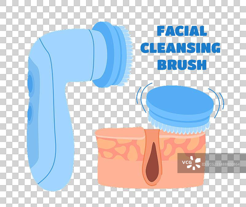 洁面刷概念图片素材