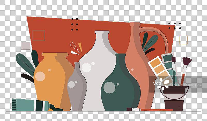 陶瓷产品概念图片素材