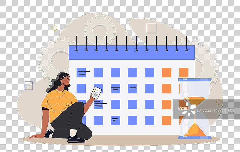 时间管理女性概念图片素材