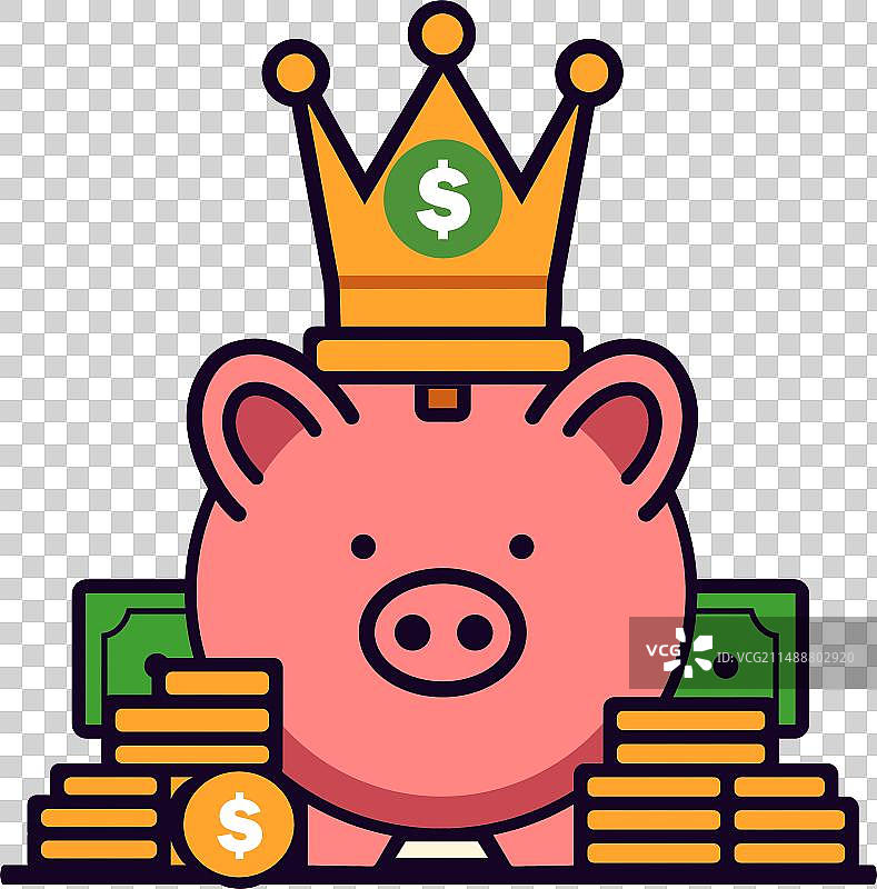 小猪存钱罐图片素材