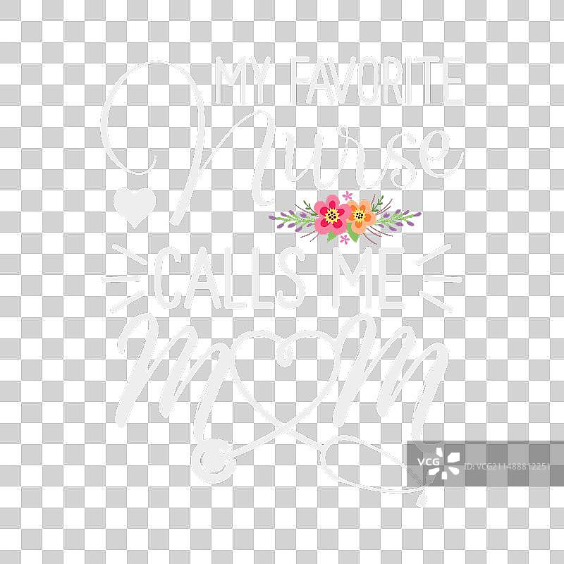 我最喜欢的护士叫我妈妈，可爱的鲜花母亲图片素材