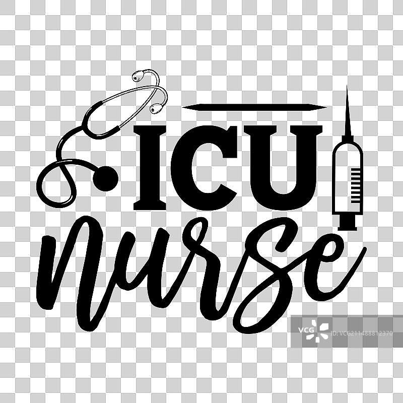 ICU护士粉色听诊器图片素材