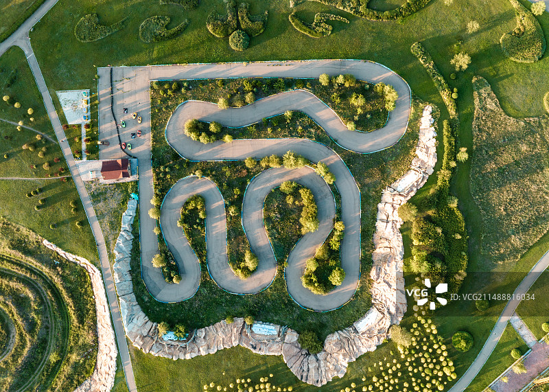 卡丁车赛道图片素材