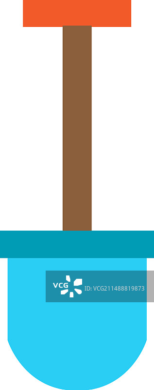 扁平风建筑铲维修工具图标图片素材