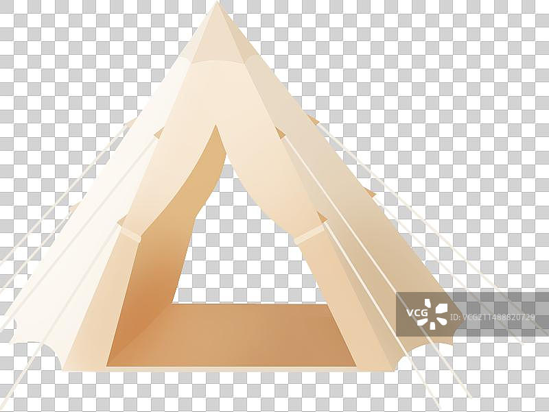 露营帐篷扁平风插画图片素材