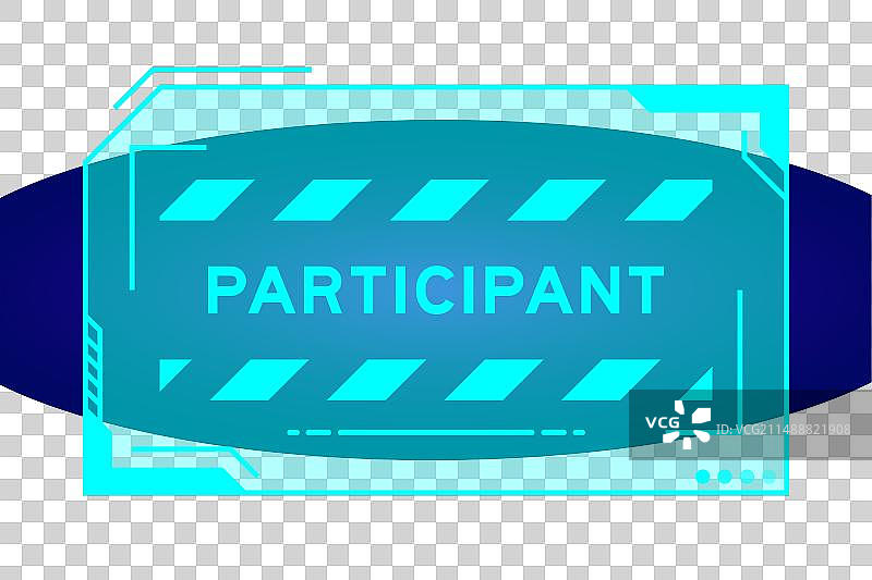 蓝色的未来主义hud横幅图片素材